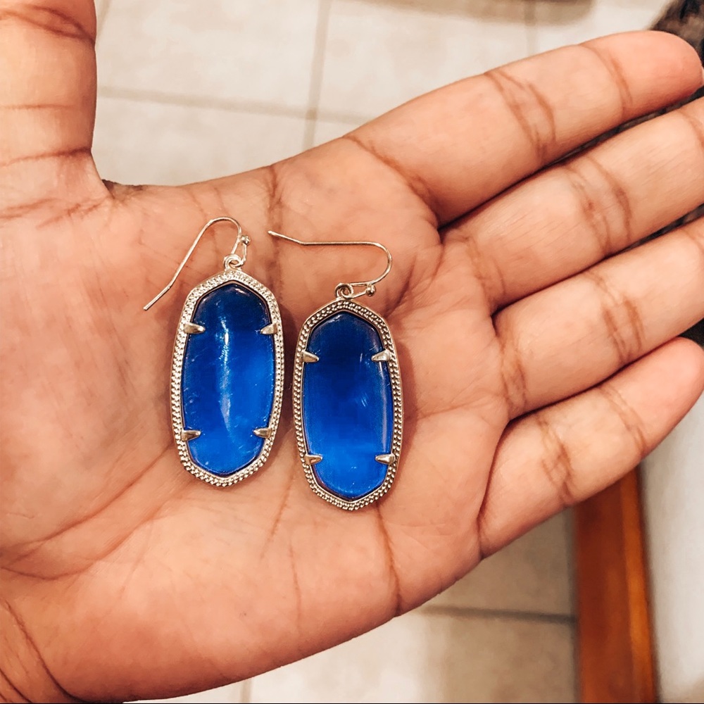 Blue Kendra Scott earrings